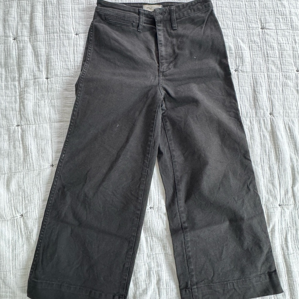 Emmett wide leg crop Madewell jeans - Picture 2 of 5